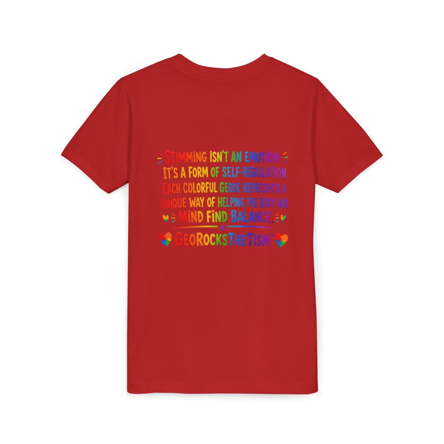 "CHEWS" Stimming Geode -Autism Self Sensory Regulation Youth Tee