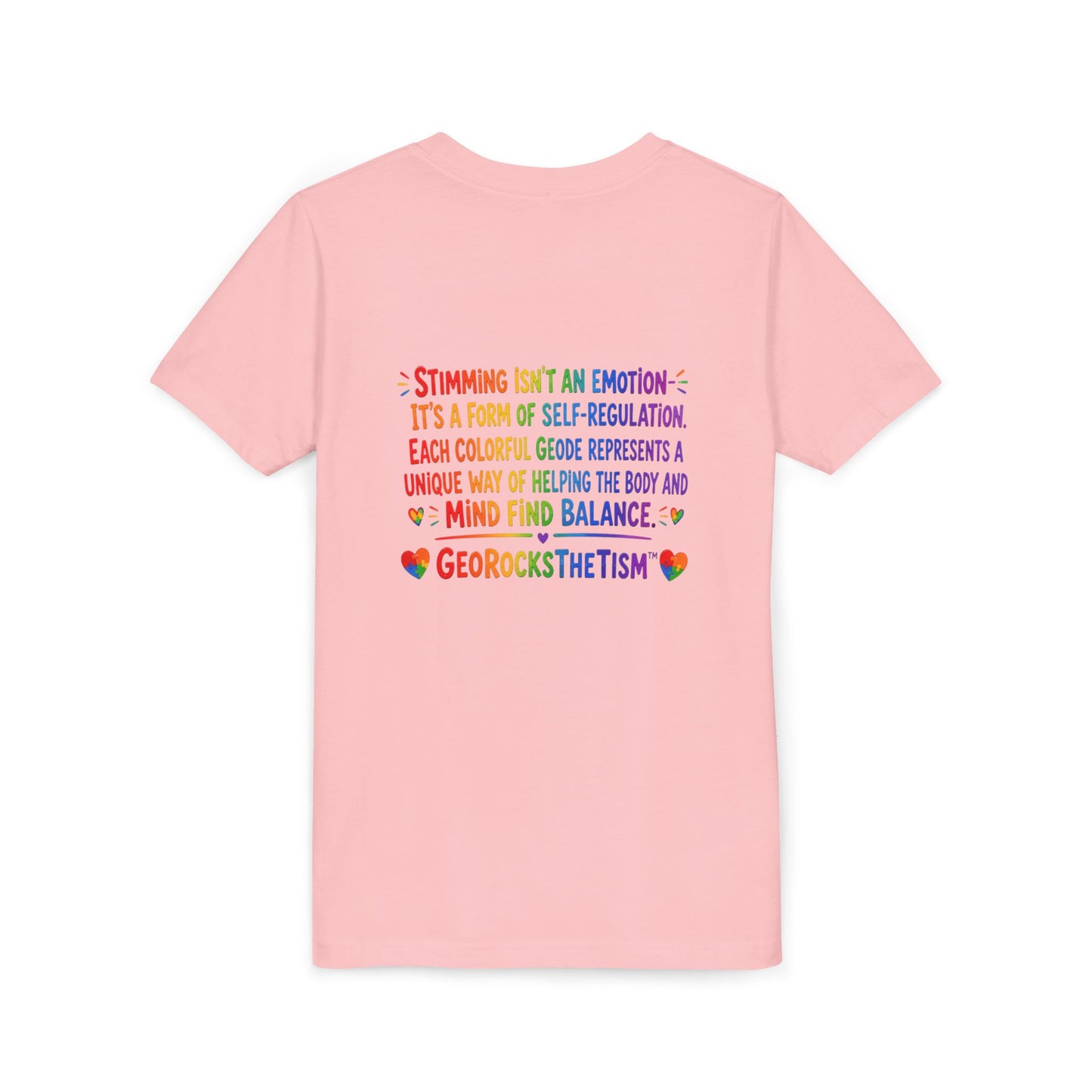 "Covers Eyes" Stimming Geode -Autism Self Sensory Regulation Youth Tee