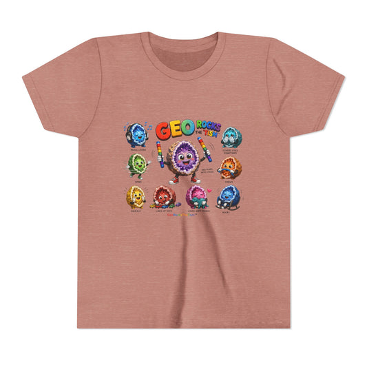 Stimming Colorful Geodes Education- Youth Tee
