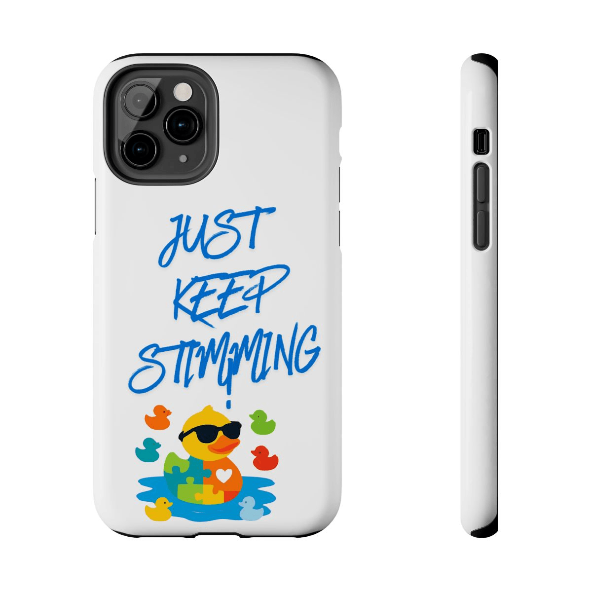 Just Keep Stimming Phone Case - Geo Rocks The 'Tism