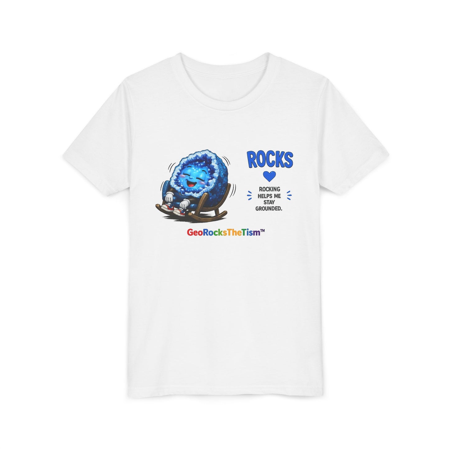 "Rocking" Stimming Geode -Autism Self Sensory Regulation Youth Tee