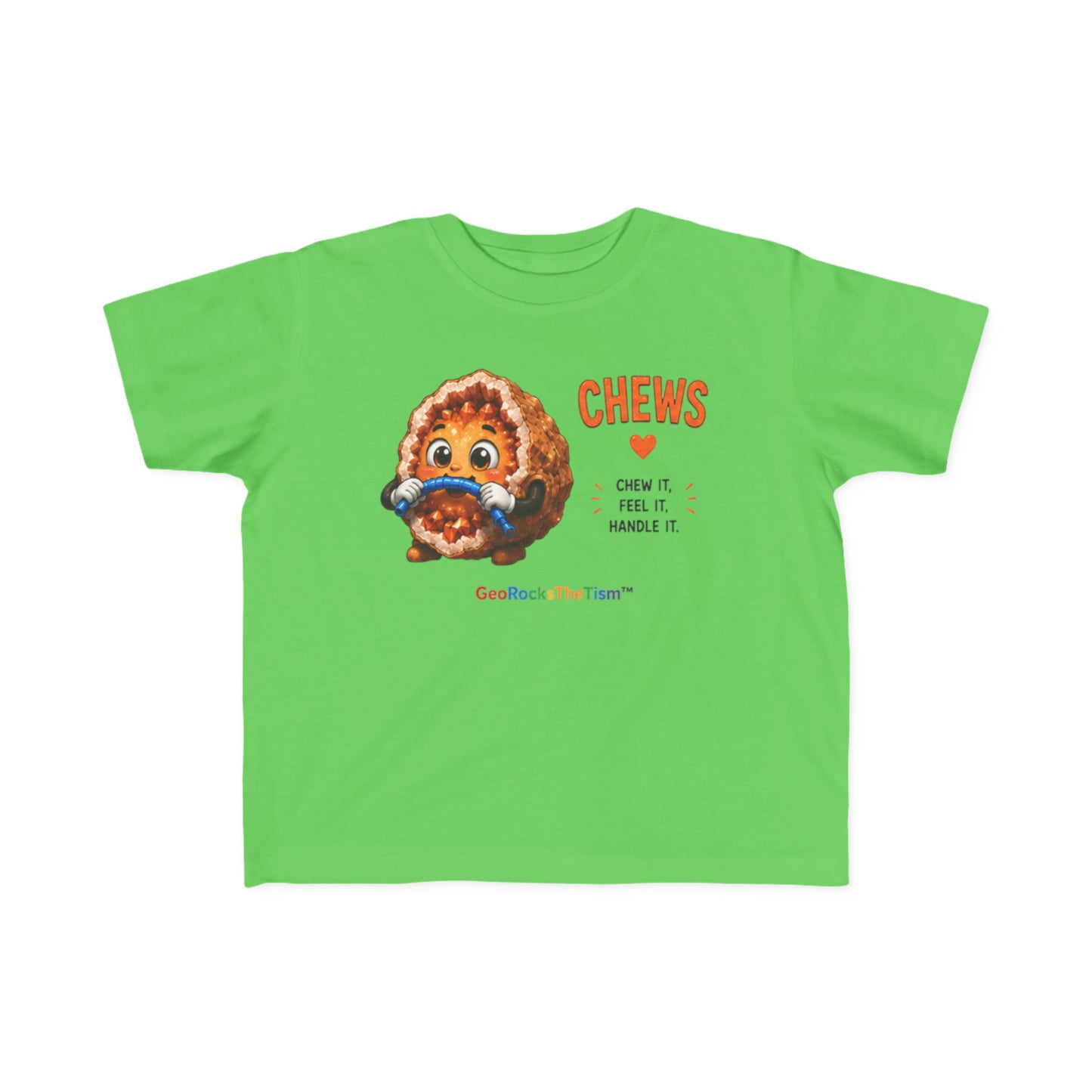 “Chews” Stimming Geode Autism Self Sensory Regulation Toddler Tee