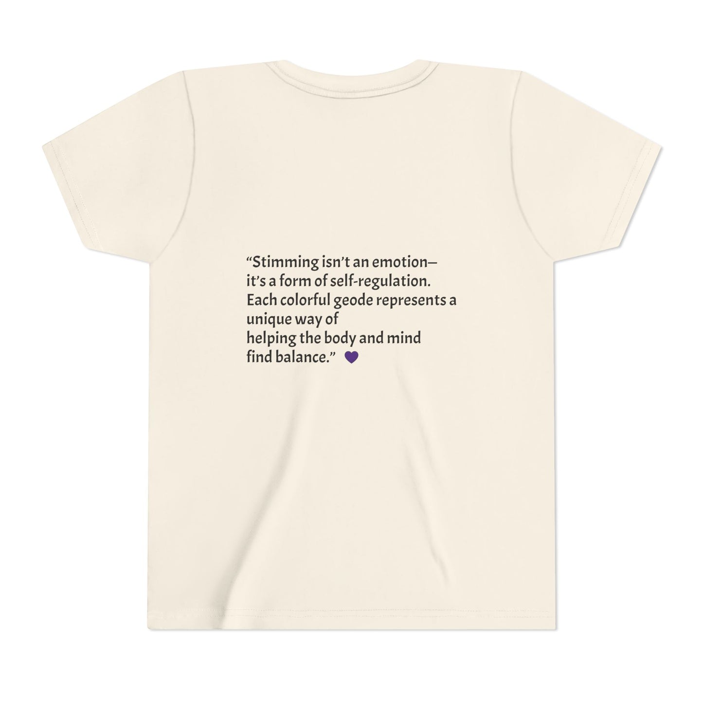 “GEO Flaps with Sticks!” Stimming Geode -Autism Self Sensory Regulation Youth Tee