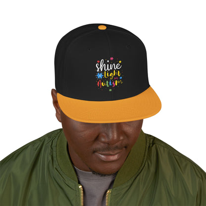 Shine Light Autism Colorful Snapback