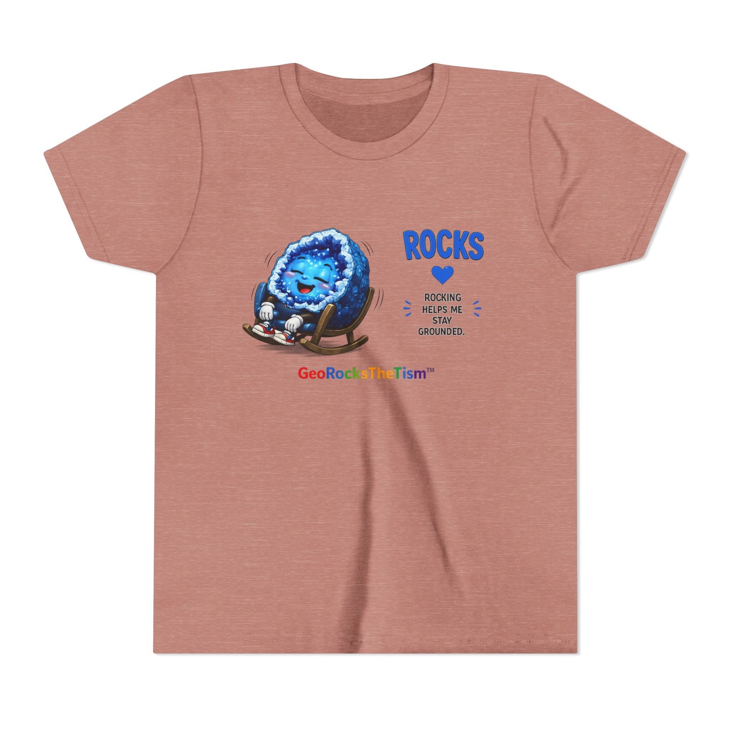 "Rocking" Stimming Geode -Autism Self Sensory Regulation Youth Tee