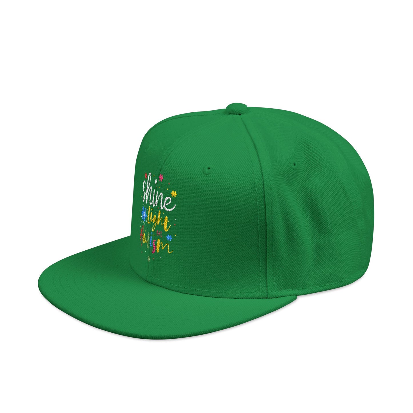 Shine Light Autism Colorful Snapback