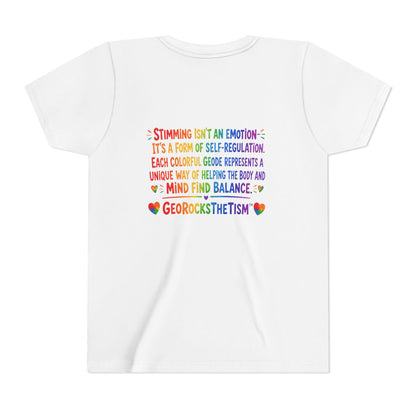 "Covers Eyes" Stimming Geode -Autism Self Sensory Regulation Youth Tee
