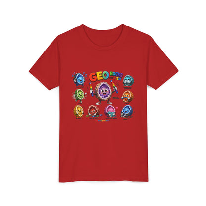 Stimming Colorful Geodes Education- Youth Tee