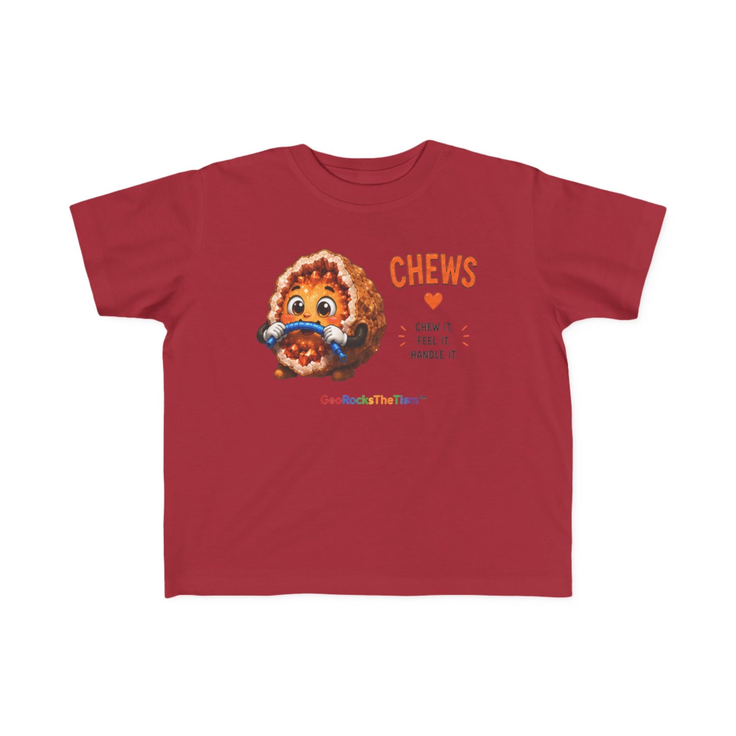 “Chews” Stimming Geode Autism Self Sensory Regulation Toddler Tee