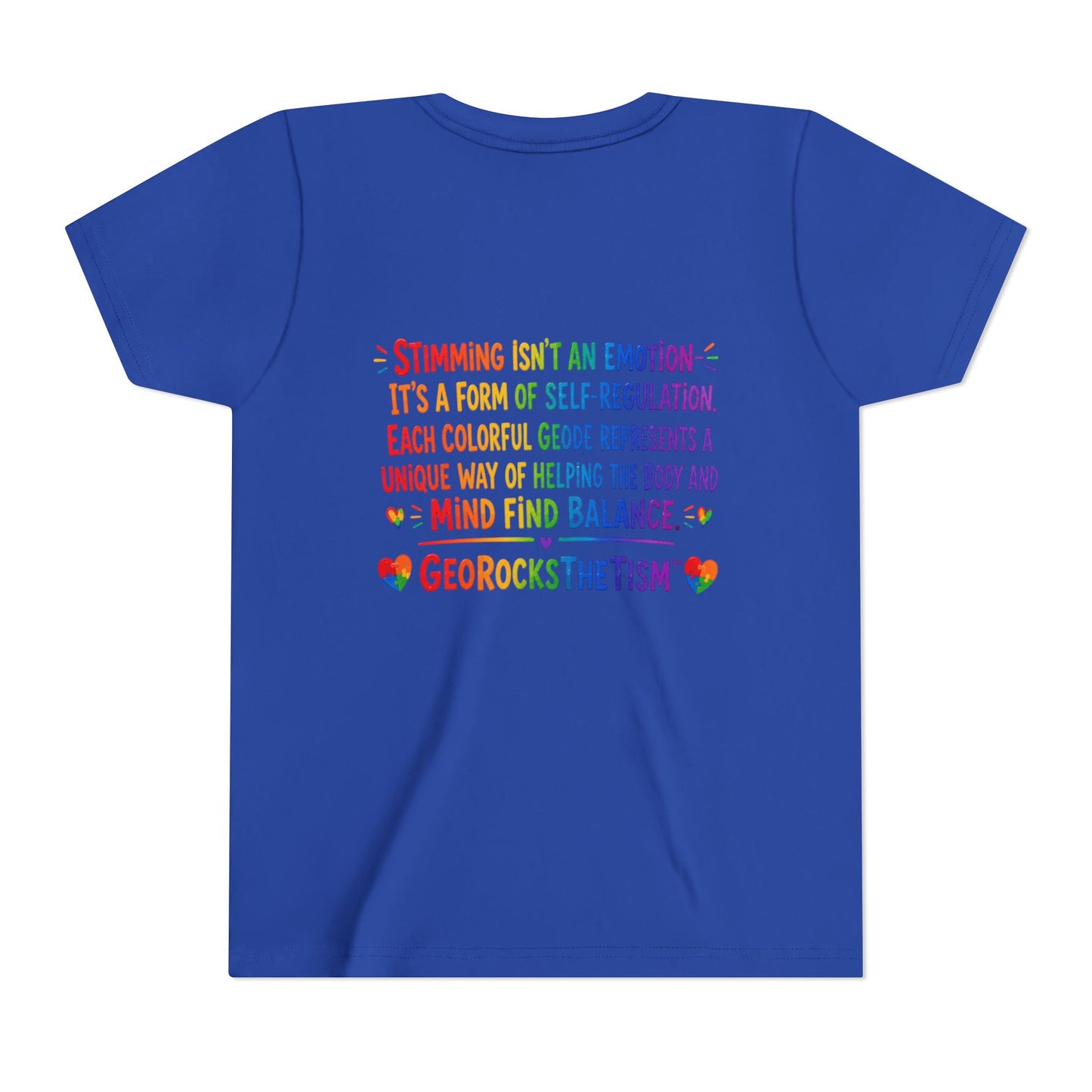 "CHEWS" Stimming Geode -Autism Self Sensory Regulation Youth Tee