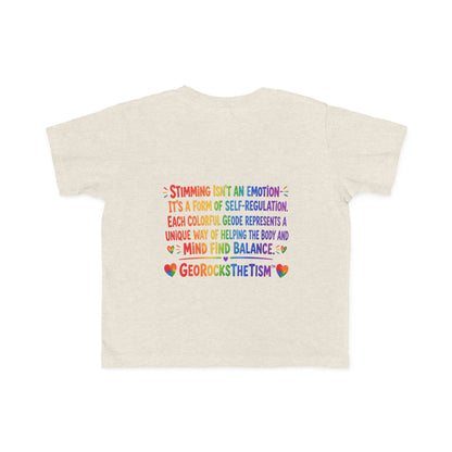 “Covers Eyes Sometimes” Stimming Geode Autism Self Sensory Regulation Toddler Tee