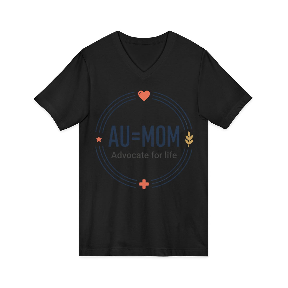 "Au=Mom" — Mom Autism Support V-Neck Tee - Geo Rocks The 'Tism
