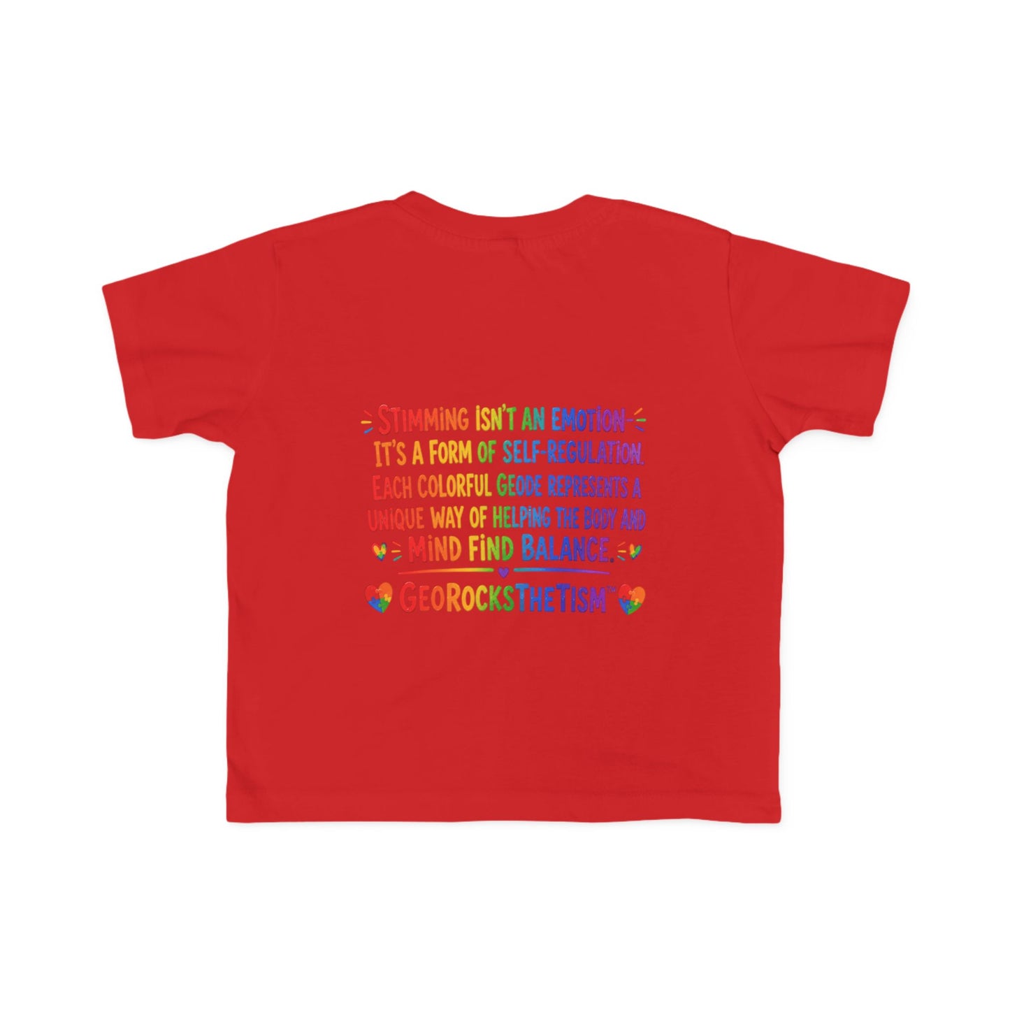 "Lines Up Toys" Stimming Geode Autism Self Sensory Regulation Toddler Tee