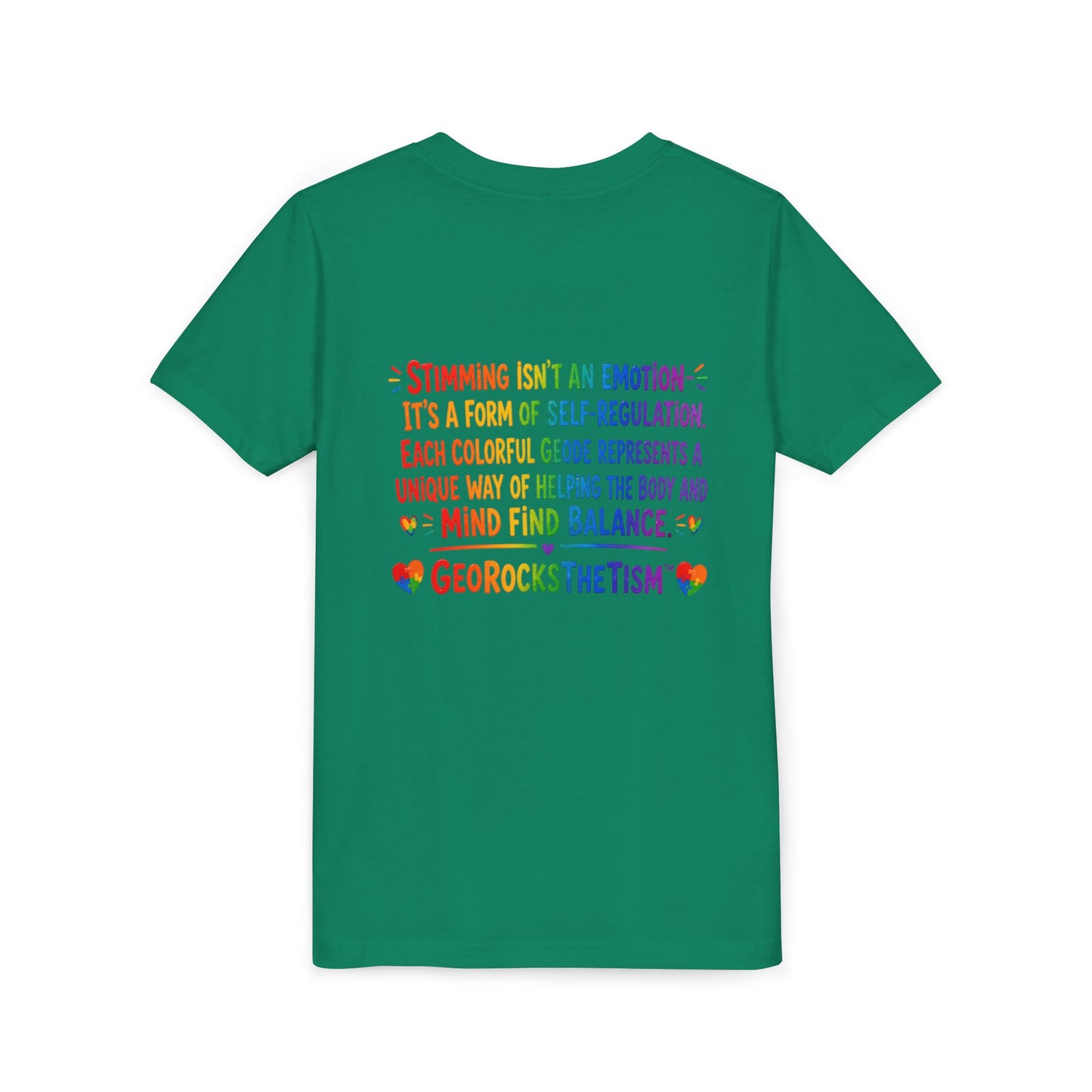 “Squeals” Stimming Geode -Autism Self Sensory Regulation Youth Tee