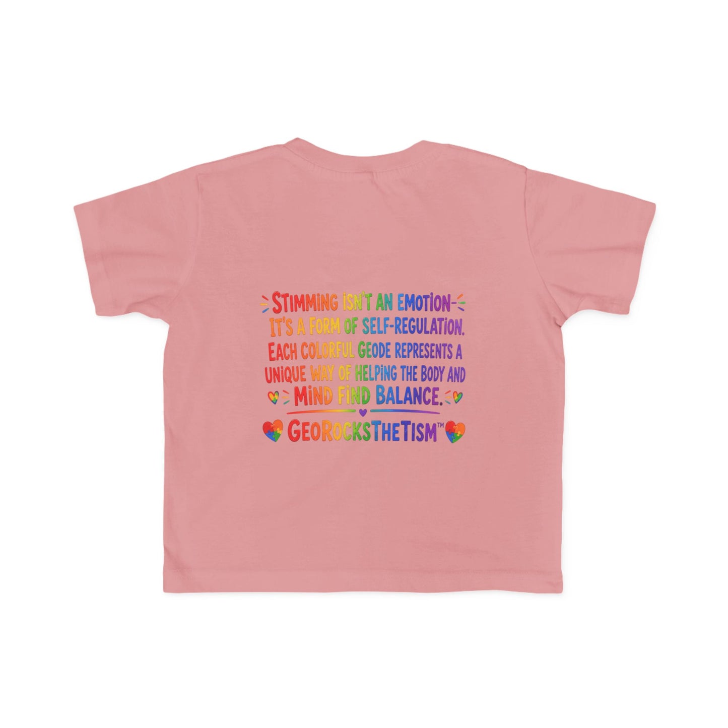 "Lines Up Toys" Stimming Geode Autism Self Sensory Regulation Toddler Tee
