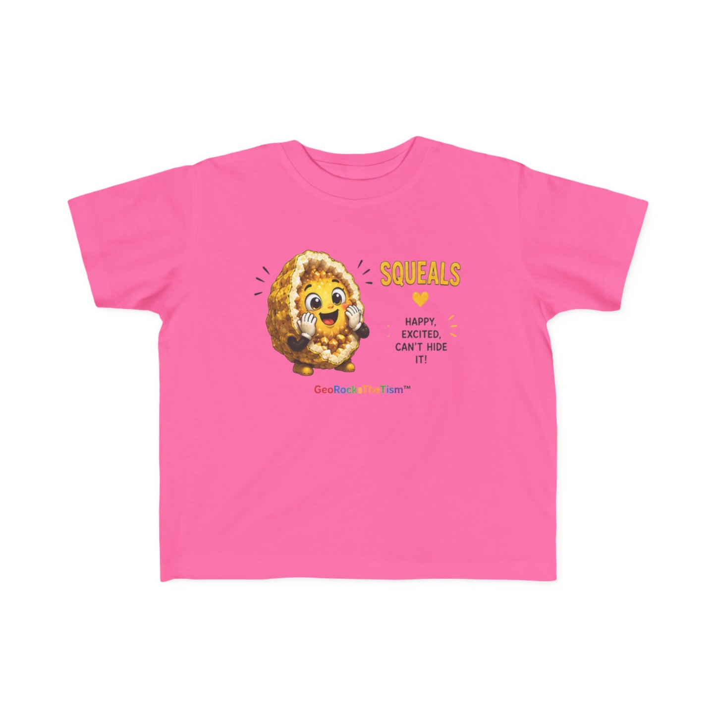 "Squeals" Stimming Geode Autism Self Sensory Regulation Toddler Tee