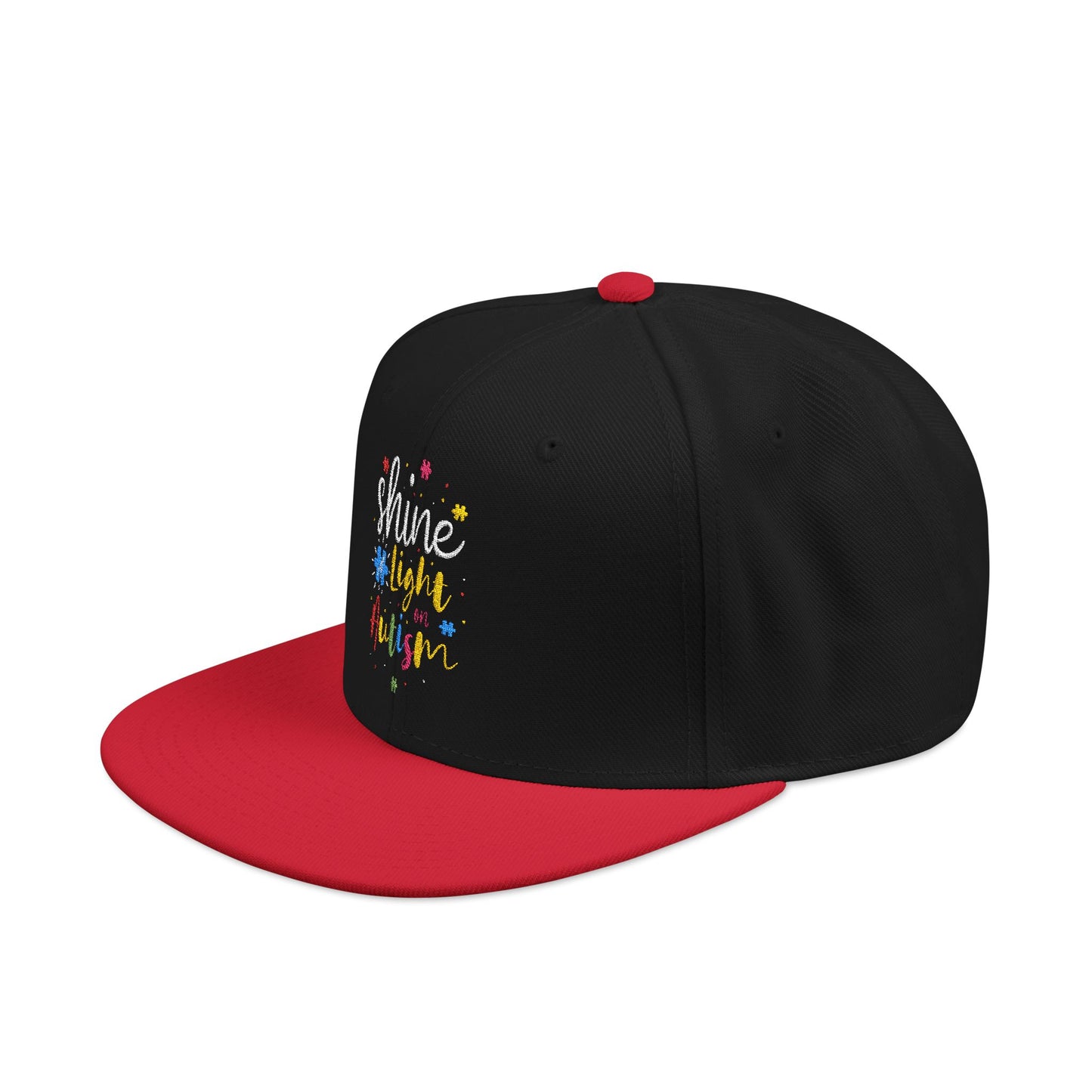 Shine Light Autism Colorful Snapback