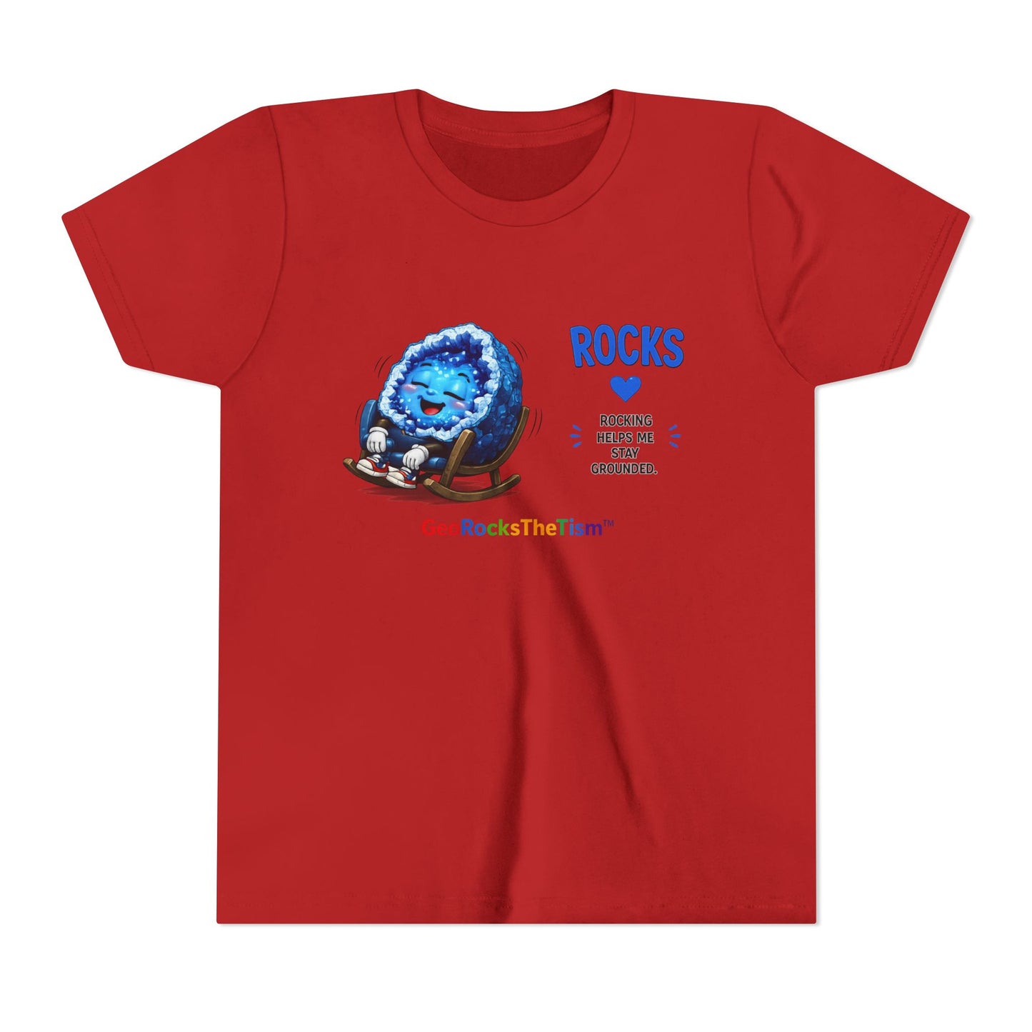 "Rocking" Stimming Geode -Autism Self Sensory Regulation Youth Tee