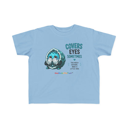 “Covers Eyes Sometimes” Stimming Geode Autism Self Sensory Regulation Toddler Tee