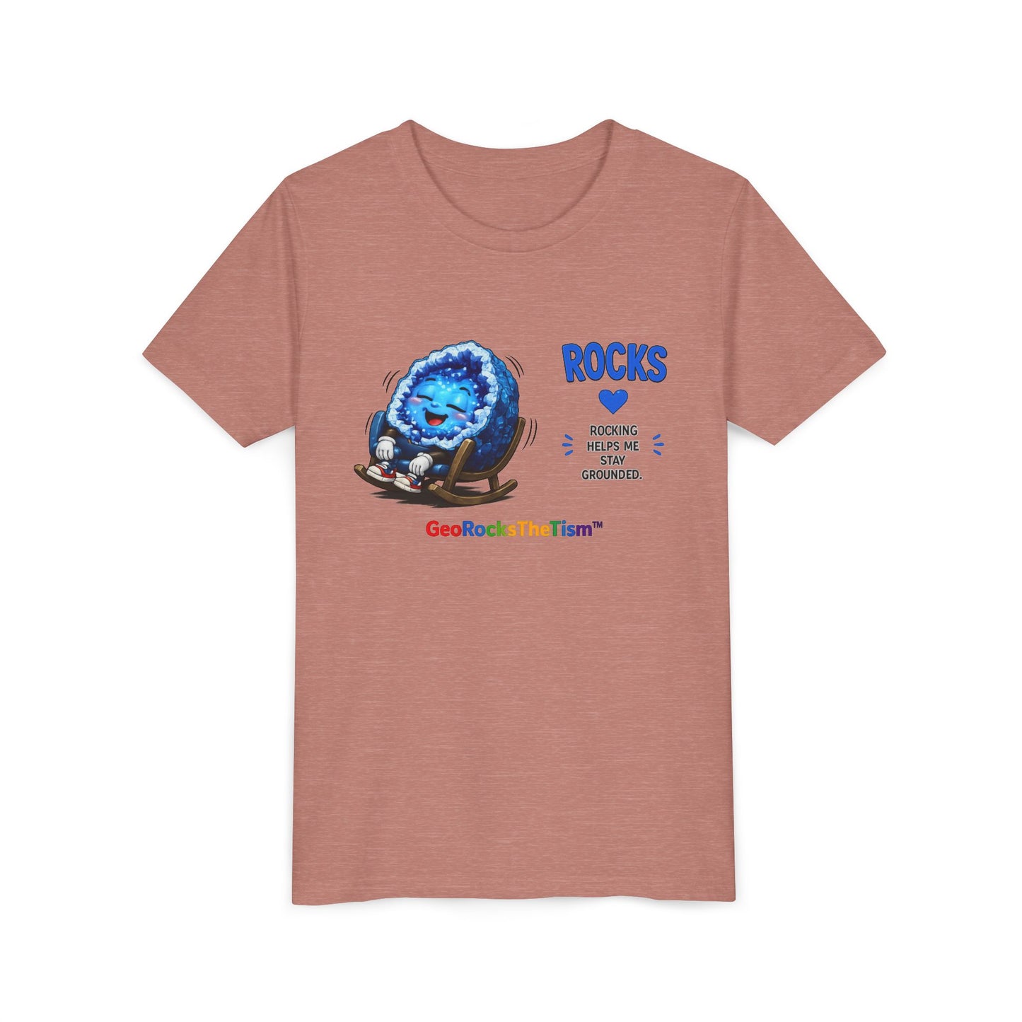 "Rocking" Stimming Geode -Autism Self Sensory Regulation Youth Tee