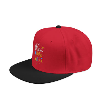 Shine Light Autism Colorful Snapback