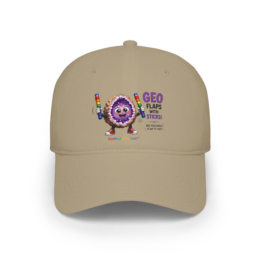 "Geo Flaps with Sticks" Stimming Geode -Autism Self Sensory Regulation Cap