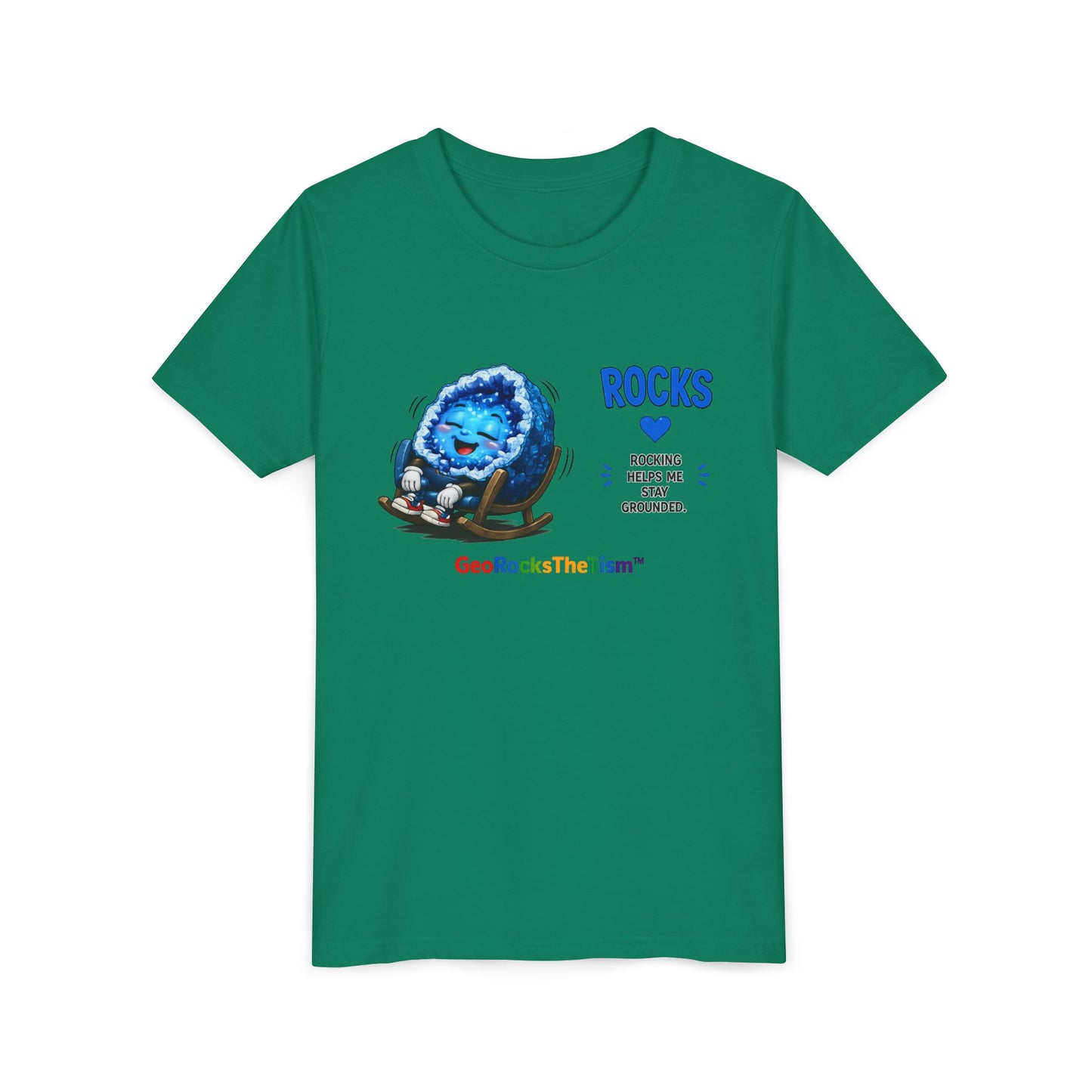 "Rocking" Stimming Geode -Autism Self Sensory Regulation Youth Tee