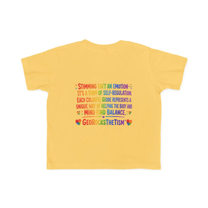“Loves Soft Things” Stimming Geode Autism Self Sensory Regulation Toddler Tee