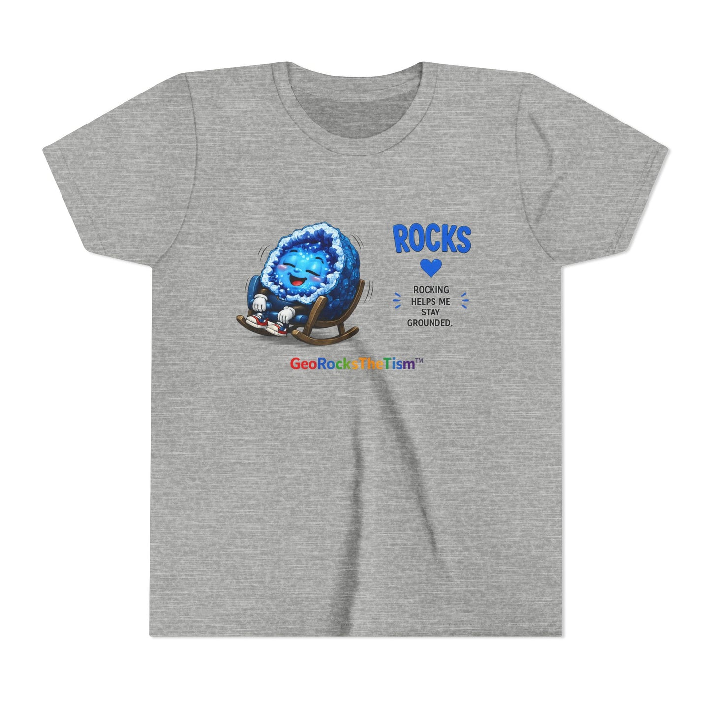 "Rocking" Stimming Geode -Autism Self Sensory Regulation Youth Tee