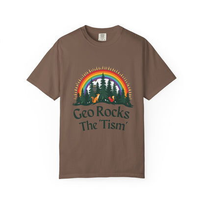 Geo Rocks The 'Tism Unisex Garment-Dyed T-shirt
