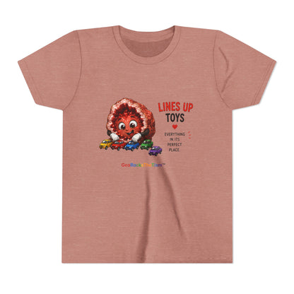 "Lines Up Toys" Stimming Geode -Autism Self Sensory Regulation Youth Tee