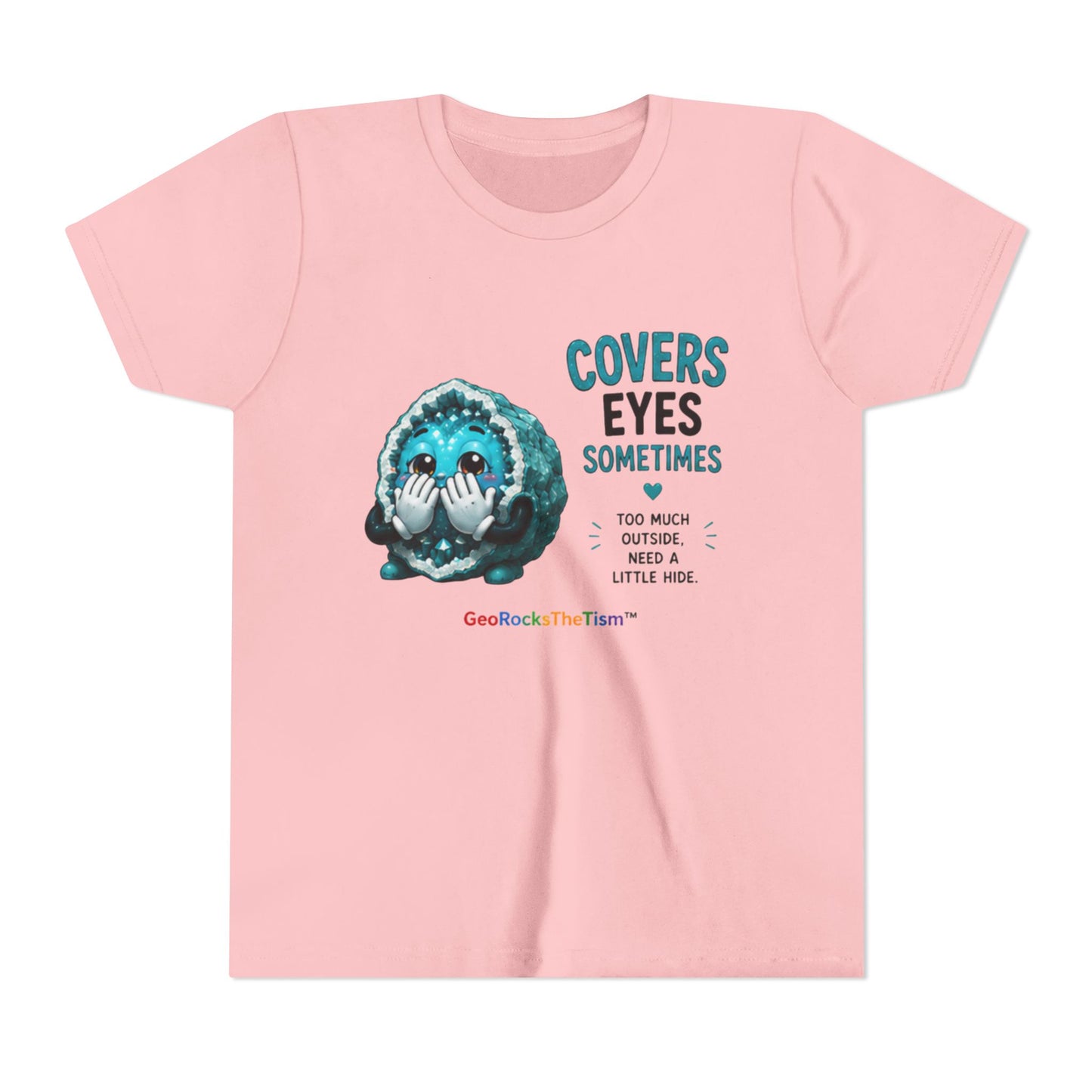 "Covers Eyes" Stimming Geode -Autism Self Sensory Regulation Youth Tee