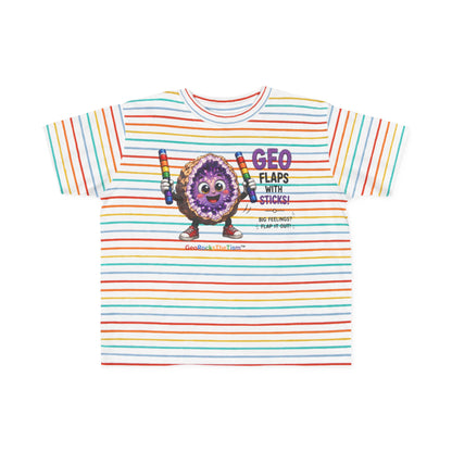 "Geo Flaps with Sticks" Stimming Geode Autism Self Sensory Regulation Toddler Tee