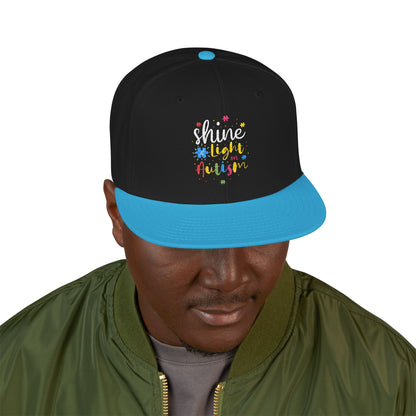 Shine Light Autism Colorful Snapback
