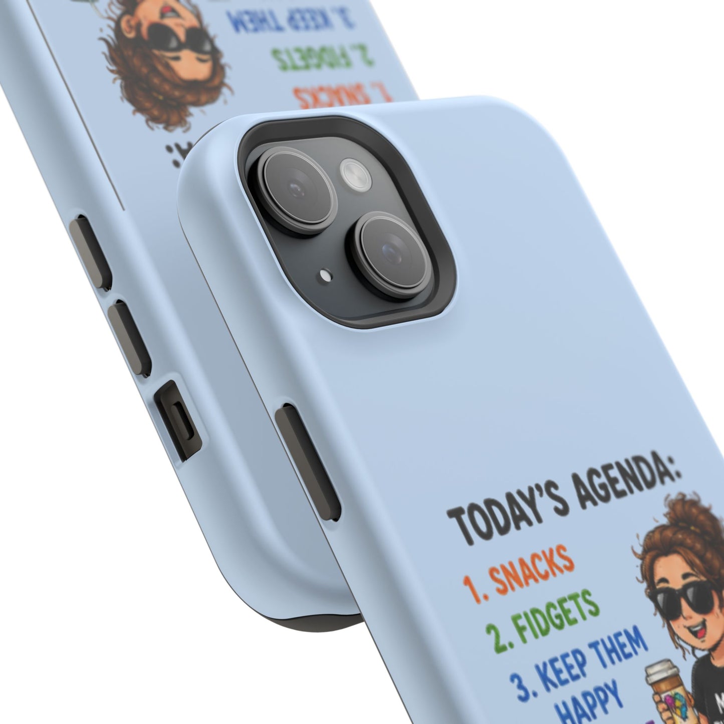 Nurse Mom Magnetic Impact-Resistant Phone Case — "Today's Agenda" Cute ER/Healthcare Gift - Geo Rocks The 'Tism
