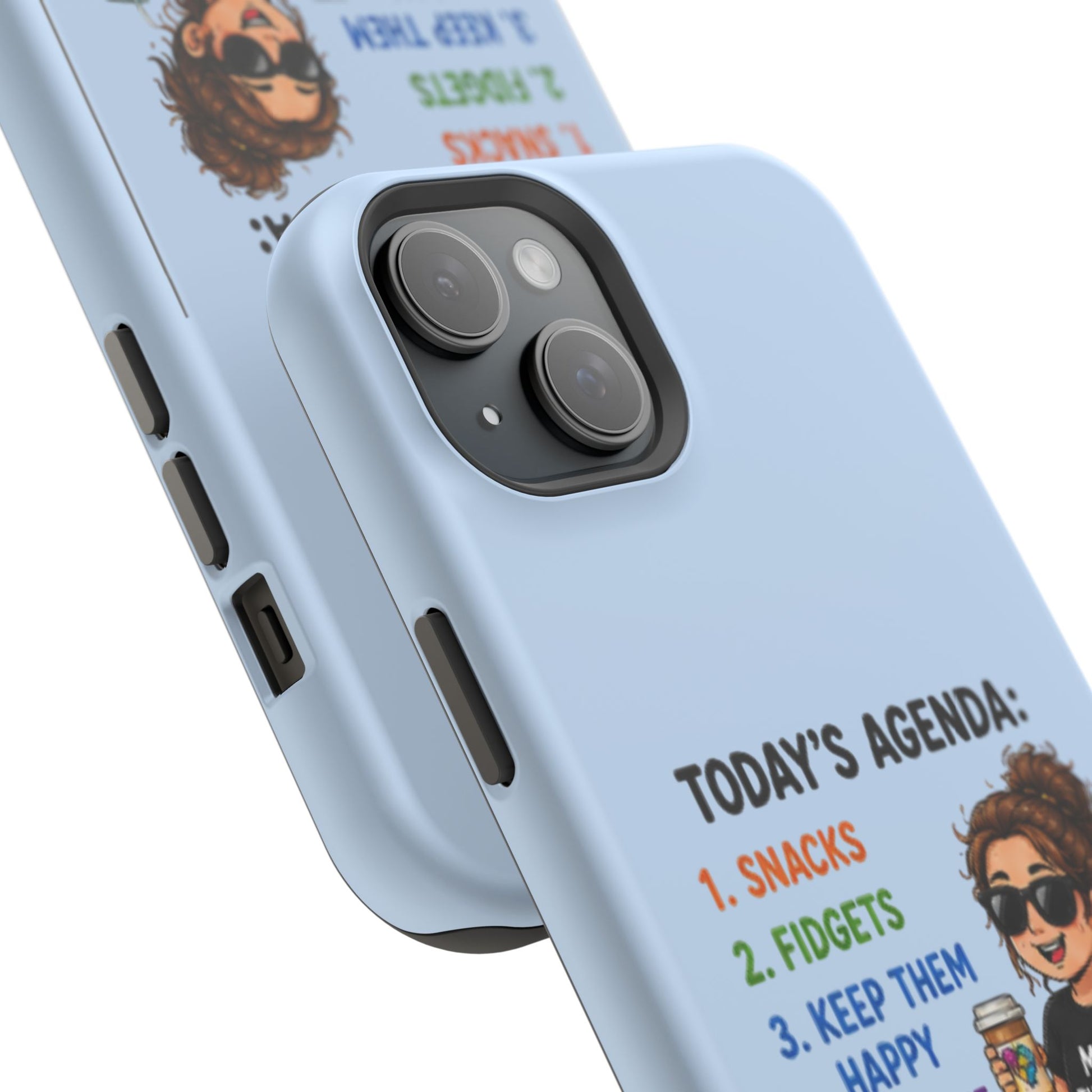 Nurse Mom Magnetic Impact-Resistant Phone Case — "Today's Agenda" Cute ER/Healthcare Gift - Geo Rocks The 'Tism