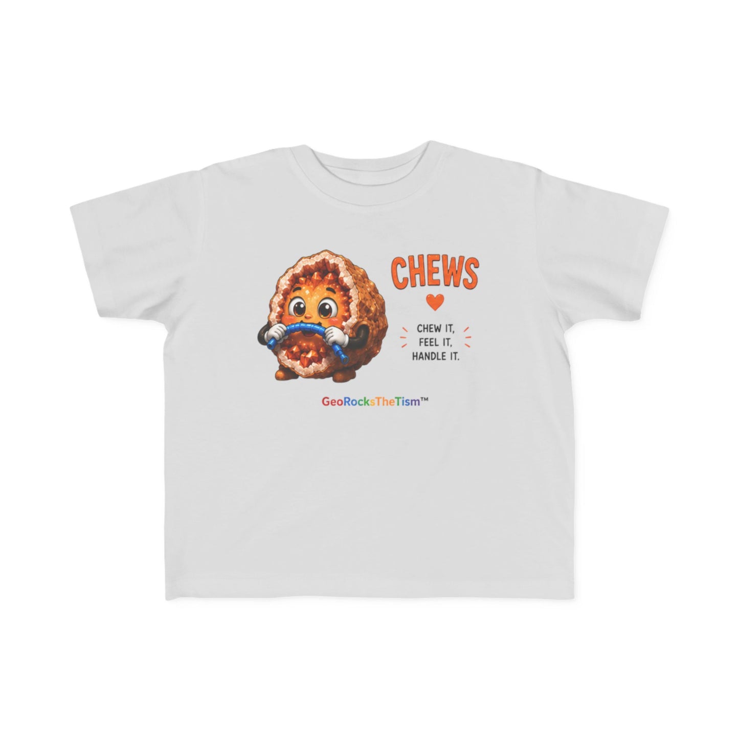 “Chews” Stimming Geode Autism Self Sensory Regulation Toddler Tee