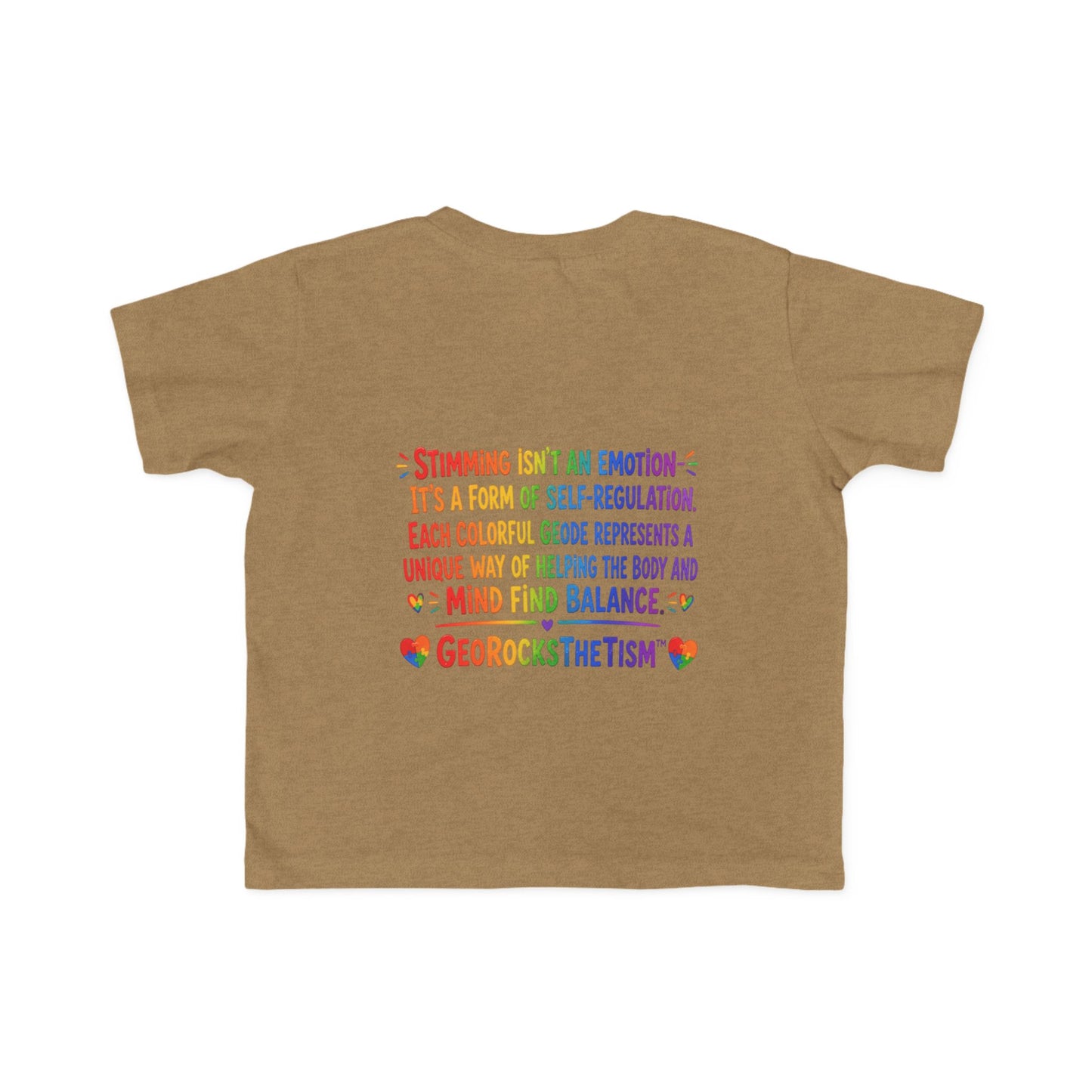 "Squeals" Stimming Geode Autism Self Sensory Regulation Toddler Tee