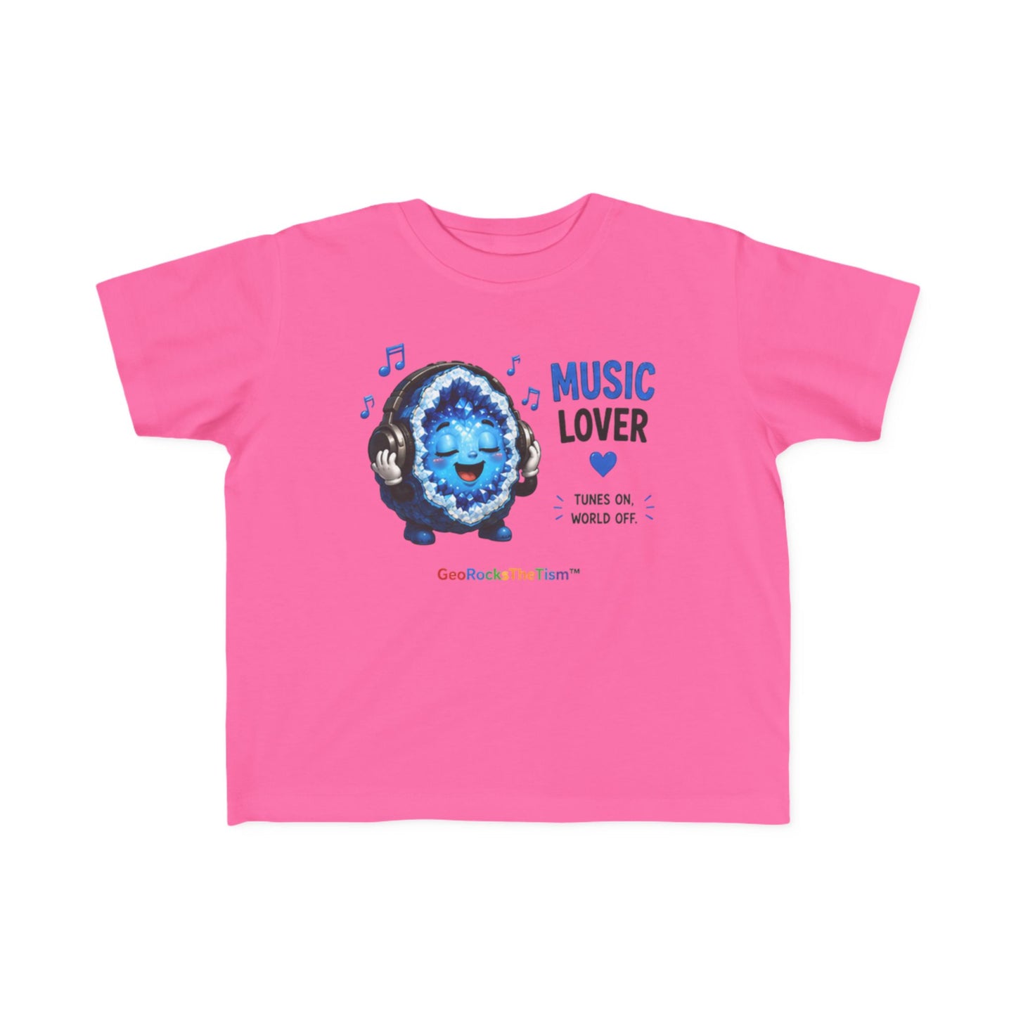 "Music Lover" Stimming Geode Autism Self Sensory Regulation Toddler Tee