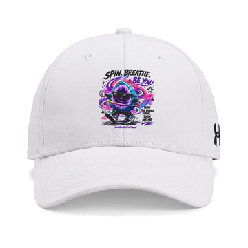 "Spin. Breath. Be You." Stim Geode Cap