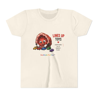 "Lines Up Toys" Stimming Geode -Autism Self Sensory Regulation Youth Tee