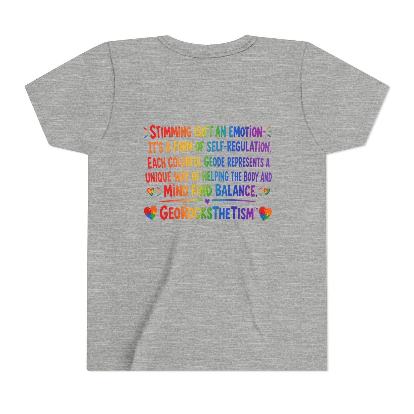 “Squeals” Stimming Geode -Autism Self Sensory Regulation Youth Tee
