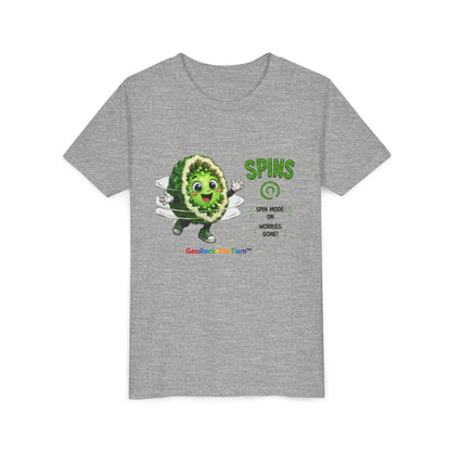 "Spins" Stimming Geode -Autism Self Sensory Regulation Youth Tee