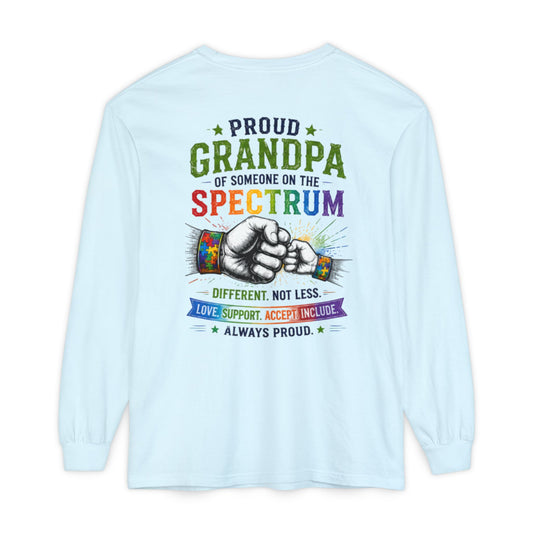 Proud Grandpa of Someone on the Spectrum Long Sleeve Tee