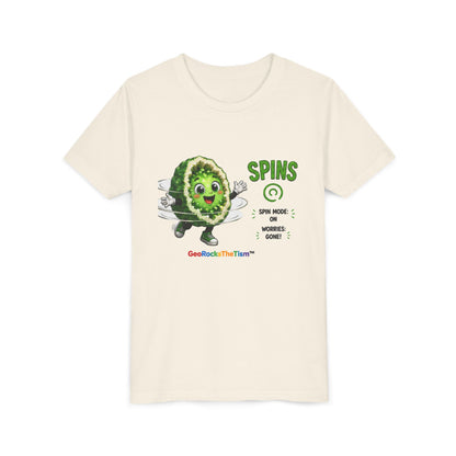 "Spins" Stimming Geode -Autism Self Sensory Regulation Youth Tee