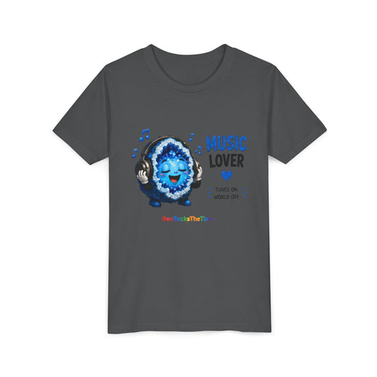 "Music Lover" Stimming Geode-Autism Self Sensory Regulation Youth Tee