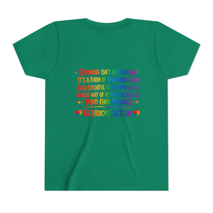 Stimming Colorful Geodes Education- Youth Tee