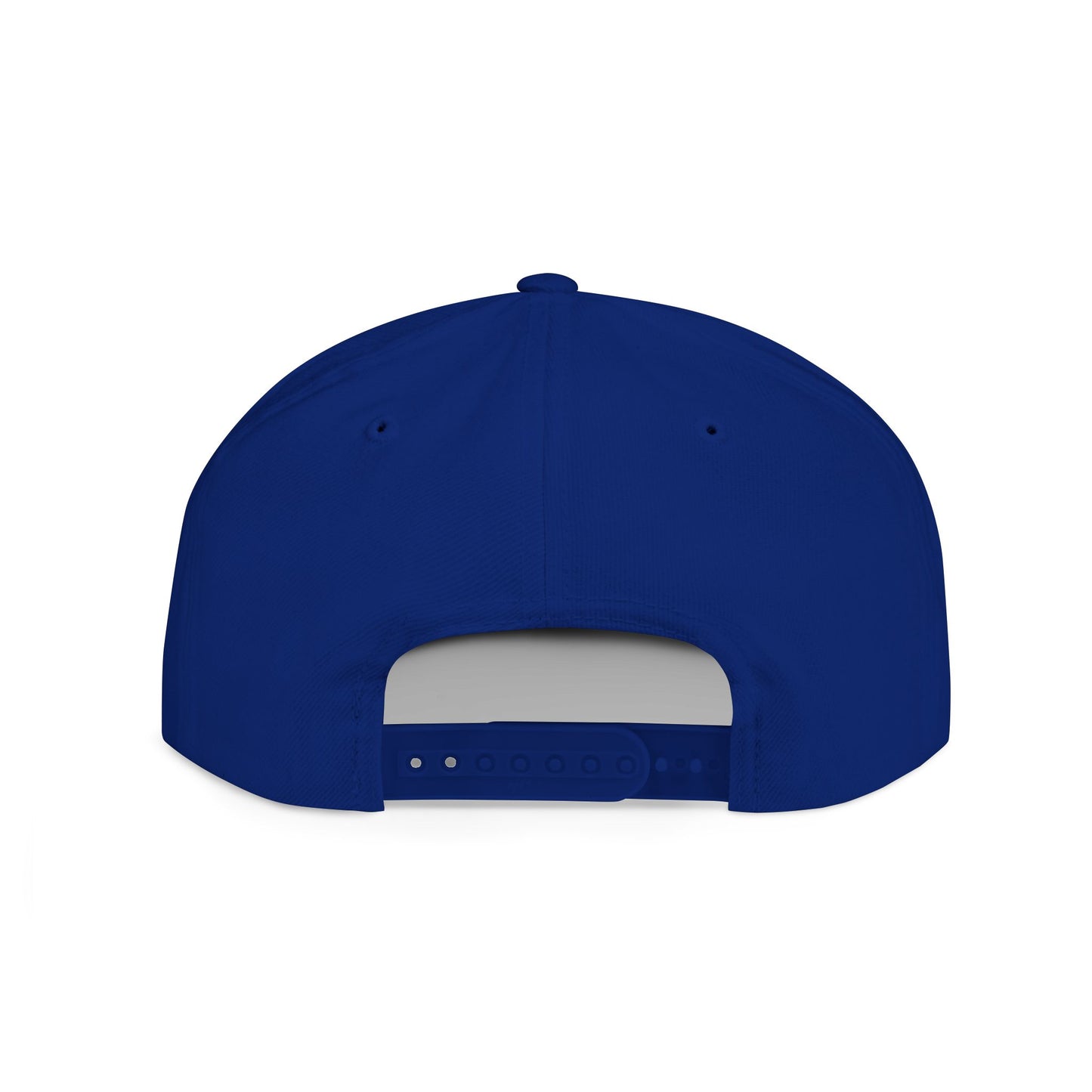 Snapback Hat — "Just Keep Swimming" Embroidered Flat Bill Cap