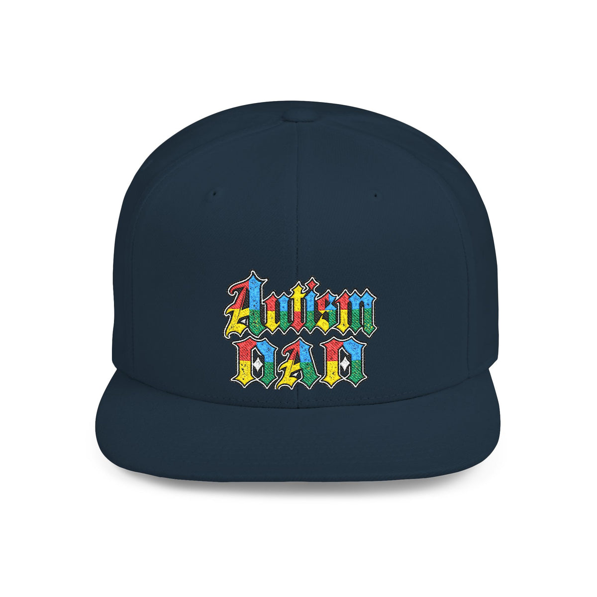 Autism Proud Dad Colorful Embroidered Snapback