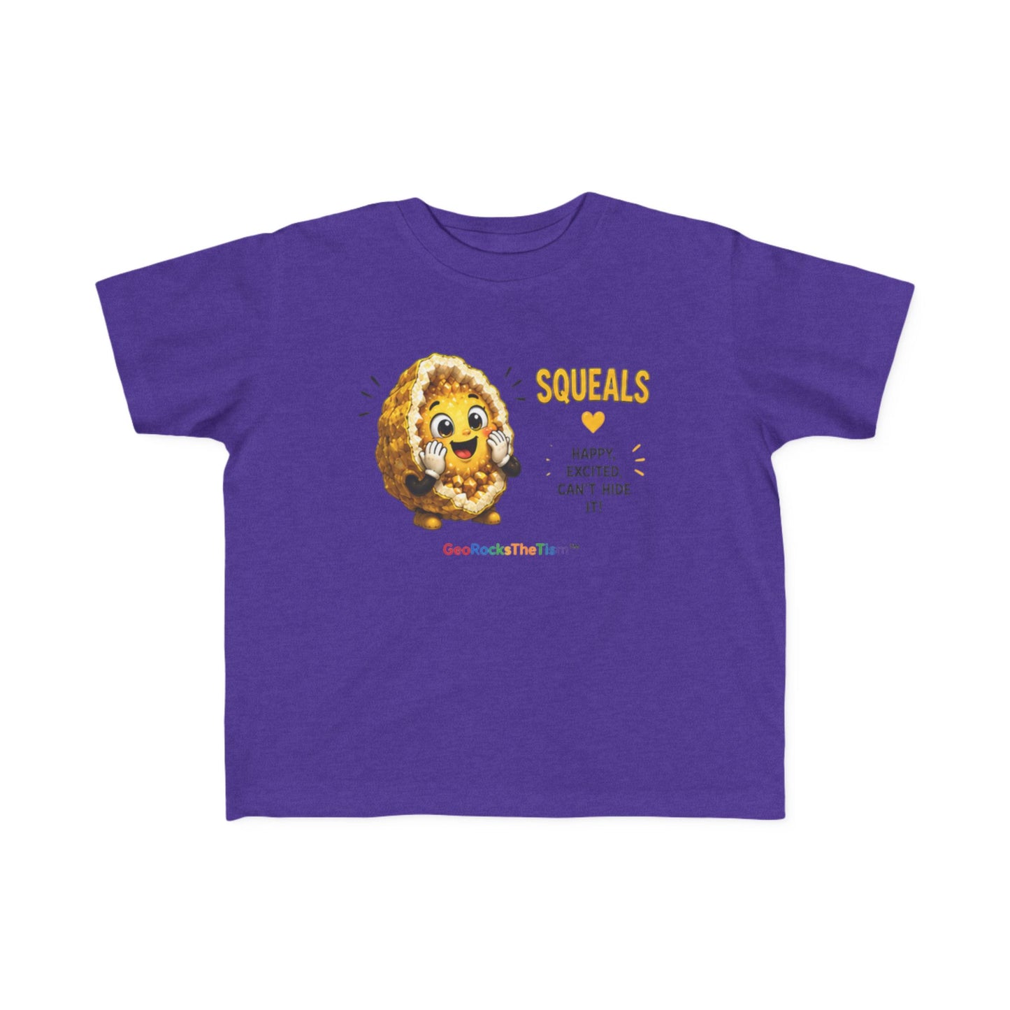 "Squeals" Stimming Geode Autism Self Sensory Regulation Toddler Tee